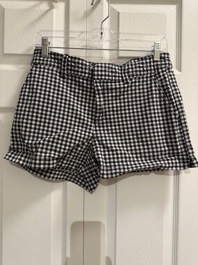 GAP Black and White Gingham Bermuda Shorts